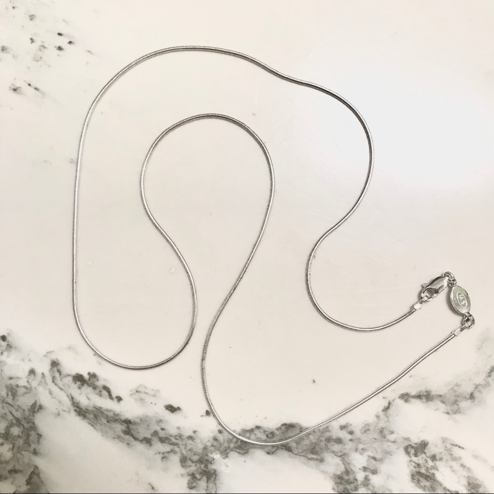 SOLD - 925 Sterling Silver snake chain 24”.
